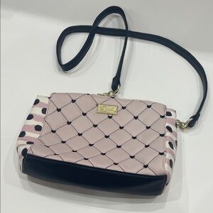 Luv Betsy by Betsy Johnson Quilted Crossbody Purse As Is.